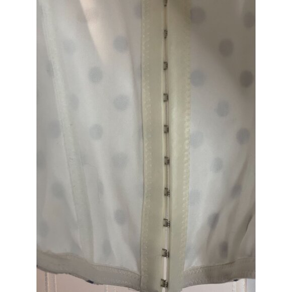 Altard State White & Navy Polka Dot Crop Top With Lace Trim Size XXL - Picture 4 of 11